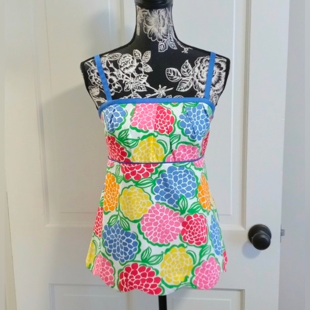 🍓HTF Lilly Pulitzer🍓 - Cael Poplin Top w/Removeable Straps